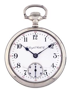 An early 20th century 24 jewel Illinois Washington Watch Co. Lafayette