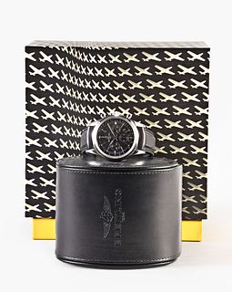A Breitling ref. AB015112/BA59 Transocean Chronograph wrist watch with boxes and papers