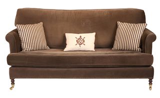 Contemporary Grange Crushed Velvet Upholstered Sofa