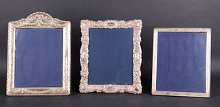 Assorted Group of Silver and Silvered Metal Picture Frames