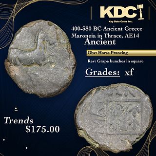 400-380 BC Ancient Greece Maroneia in Thrace, AE14 Ancient Grades xf