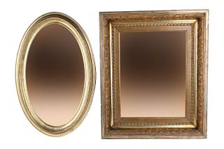 Two Giltwood Framed Mirrors