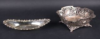 Black Starr and Frost Sterling Silver Oval Tray
