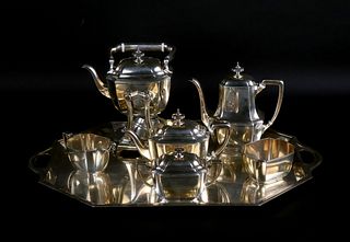 American Silver Six Piece Tea and Coffee Service