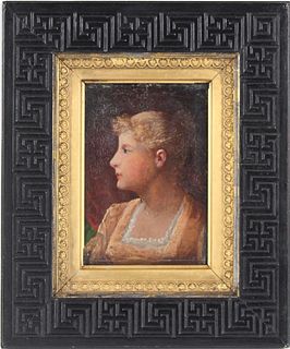 William Willard, American 1819-1904, Portrait of a Woman, Oil on Panel