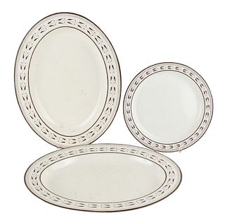 Three Wedgwood Creamware Platters