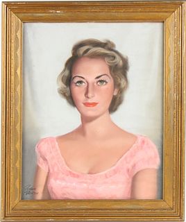 Peter Driben, American 1903-1968, Portrait of a Woman, Pastel