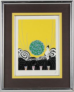 Erte, Russian/French 1892-1990, Selection of a Heart, Serigraph