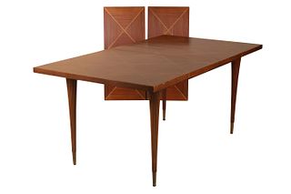 Mid-Century Modern Tommi Partzinger Tagged Extension Dining Table