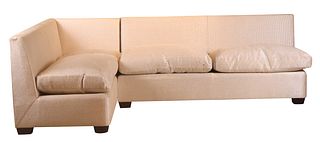 Modern Silver Upholstered Sectional