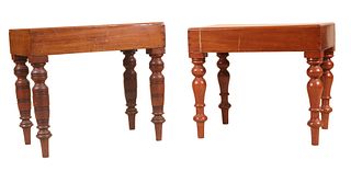 Two Victorian Mahogany Bidet Tables
