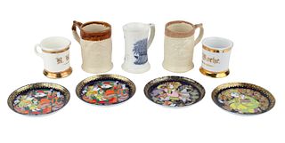 Five Porcelain Mugs