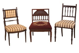 Three Assorted Side Chairs