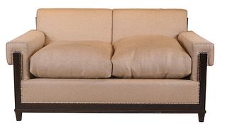 Art Deco Style Upholstered Love Seat