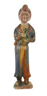 Sancai-Glazed Pottery Figure of a Court lady