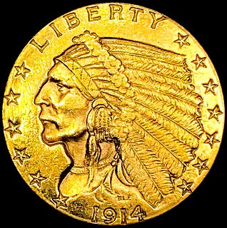 1914 $5 Gold Half Eagle UNCIRCULATED