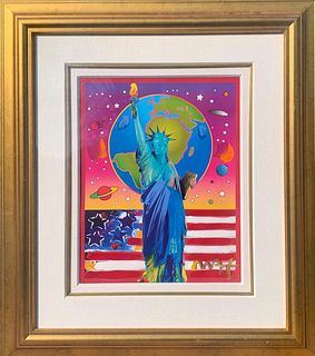 Peter Max - Mixed media on paper