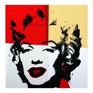 Andy Warhol "Golden Marilyn 11.38" Limited Edition Silk Screen Print from Sunday B Morning.
