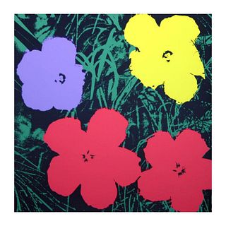 Andy Warhol "Flowers 11.73" Silk Screen Print from Sunday B Morning.
