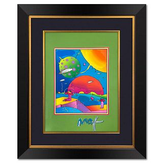 Peter Max, "Tennessee State Museum Exhibition" Framed One-of-a-Kind Acrylic Mixed Media, Hand Signed with Registration Number Certifying Authenticity