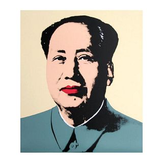 Andy Warhol "Mao Yellow" Silk Screen Print from Sunday B Morning.