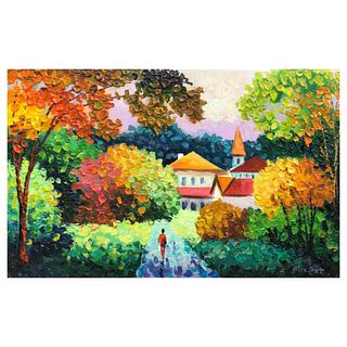 Alexander Antanenka, "Home, Sweet Home" Original Painting on Canvas, Hand Signed with Letter of Authenticity.