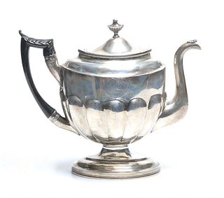 A Coin Silver Teapot, James Howell & Co. Philadelphia 