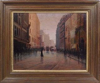 Edwin Forsyth Porter: Street Scene - Washington St