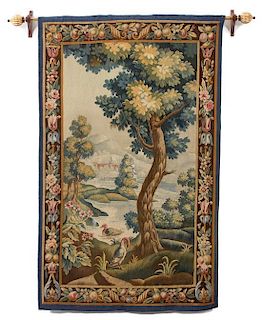 A French Aubusson Tapestry 66 1/2 x 41 inches.