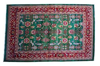 A Karastan Wool Rug 9 feet 10 inches x 14 feet 5 inches.
