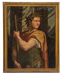 After Tiziano Vecellio, called Titian, (18th Century), Portraits of the Roman Emperors Vespasian (9 AD - 79 AD) and Domitian 