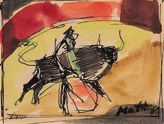 Wolf Reuther, (German, 1917-2004), The Matador, 1960