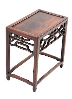 CHINESE ROSEWOOD MINIATURE TABLE