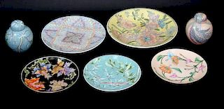 SEVEN PIECE CHINESE TRADER PORCELAIN