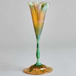 Tiffany Studios Glass Floriform Vase