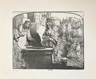 Rembrandt van Rijn - La Samaritaine Dite Aux Ruins
