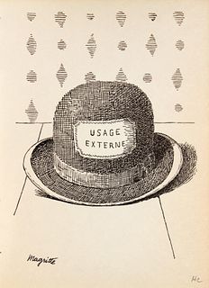 Rene Magritte - Untitled (Bowler Hat)