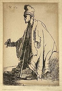Rembrandt van Rijn (After) - The Leper (Lazarus clep)