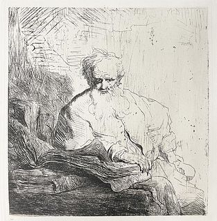 Rembrandt van Rijn (After) - Saint Paul in Meditation