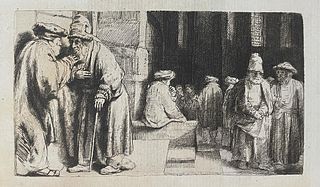 Rembrandt van Rijn (After) - A Jews Synagogue