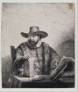Rembrandt van Rijn (after) - Portrait of Cornelis Claesz Anslo minister