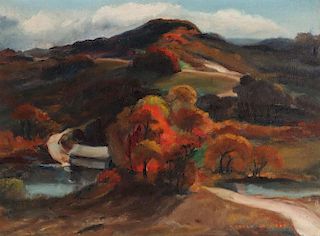 GEORGE JOSEPH MESS (1898-1962) OIL ON ARTIST'S BOARD