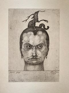 Paul Klee - Head of Menace (After)