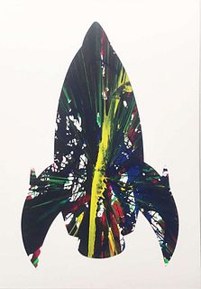 Damien Hirst - Rocket Ship Spin Painting