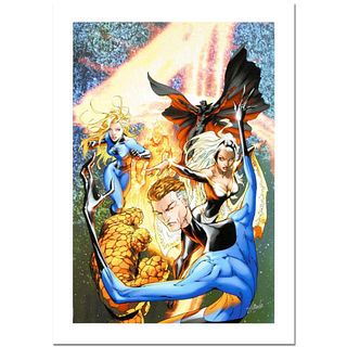 Stan Lee Signed, "Fantastic Four #548" Numbered Marvel Comics Limited Edition Canvas by Michael Turner (1971-2008) with Certificate of Authenticity.