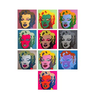 Andy Warhol "Classic Marilyn Portfolio" Suite of 10 Silk Screen Prints from Sunday B Morning.