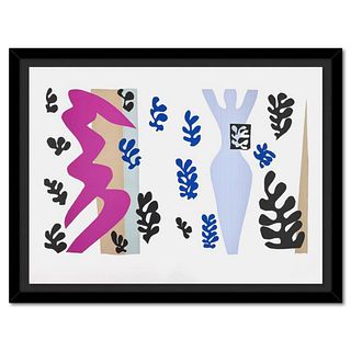 Henri Matisse 1869-1954 (After), "Le Lanceur de Couteaux (The Knife Thrower)" Framed Limited Edition Lithograph with Certificate of Authenticity.