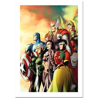 Stan Lee Signed, Marvel Comics AP Limited Edition Canvas "I Am an Avenger #5" with Certificate of Authenticity.