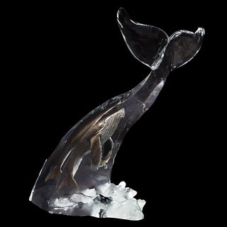 Kitty Cantrell, "Humpback Calling" Limited Edition Mixed Media Lucite Sculpture with COA.