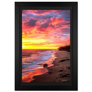 Jongas, "Fiery Cry" Framed Limited Edition Photograph on Canvas, Numbered and Hand Signed with Letter of Authenticity.